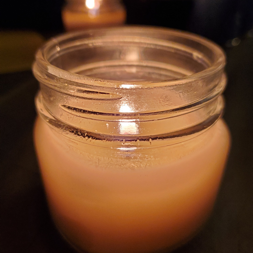 100% Soy Candle, Hand poured, 16 oz Mason Jar